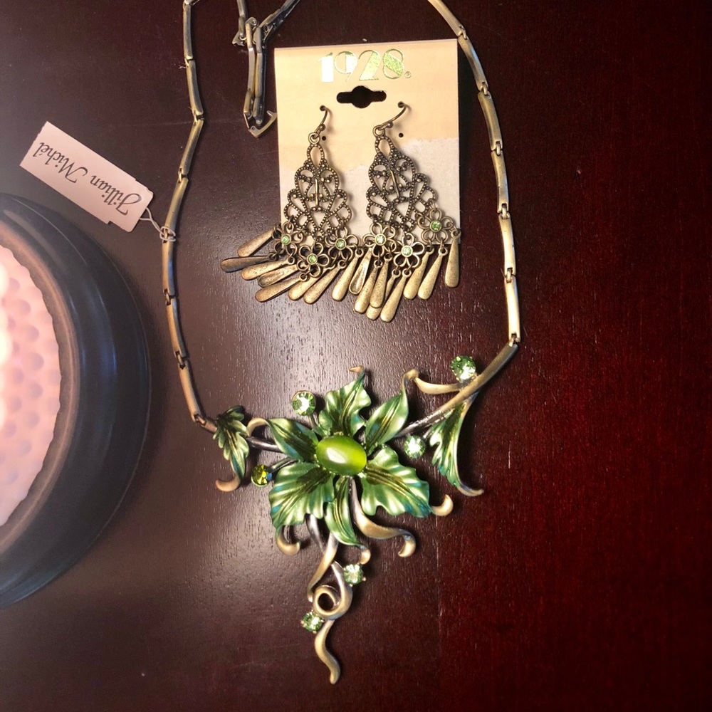 STUNNING necklace and earrings set!